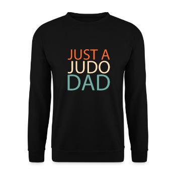Judoka juste un papa de judo - Sweat-shirt Unisexe - noir - Devant - Alina (178cm) & Michal (187cm)