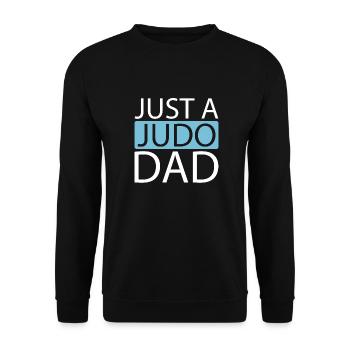 Judoka juste un papa de judo - Sweat-shirt Unisexe - noir - Devant - Alina (178cm) & Michal (187cm)