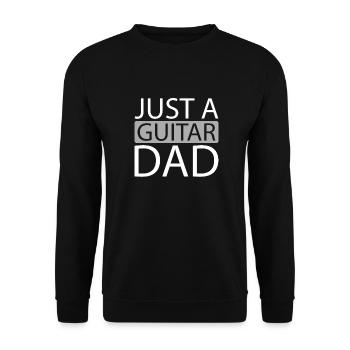 Guitare acoustique Juste une guitare papa - Sweat-shirt Unisexe - noir - Devant - Alina (178cm) & Michal (187cm)