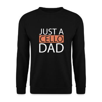 Violoncelle Violoncelliste Juste un papa violoncelle - Sweat-shirt Unisexe - noir - Devant - Alina (178cm) & Michal (187cm)