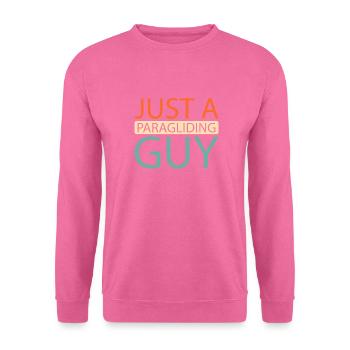Paragleiter Paragleiten Just A Paragliding Guy - Unisex Pullover - Pink - Vorne