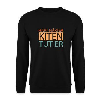 Kitesurfer Kitesurfing Kiting Kitesurfing - Unisex Sweatshirt - black - Front - Alina (178cm) & Michal (187cm)
