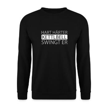 Kettlebell - Unisex Sweatshirt - black - Front - Alina (178cm) & Michal (187cm)
