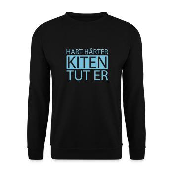 Kitesurfer Kitesurfing Kiting Kitesurfing - Unisex Sweatshirt - black - Front - Alina (178cm) & Michal (187cm)