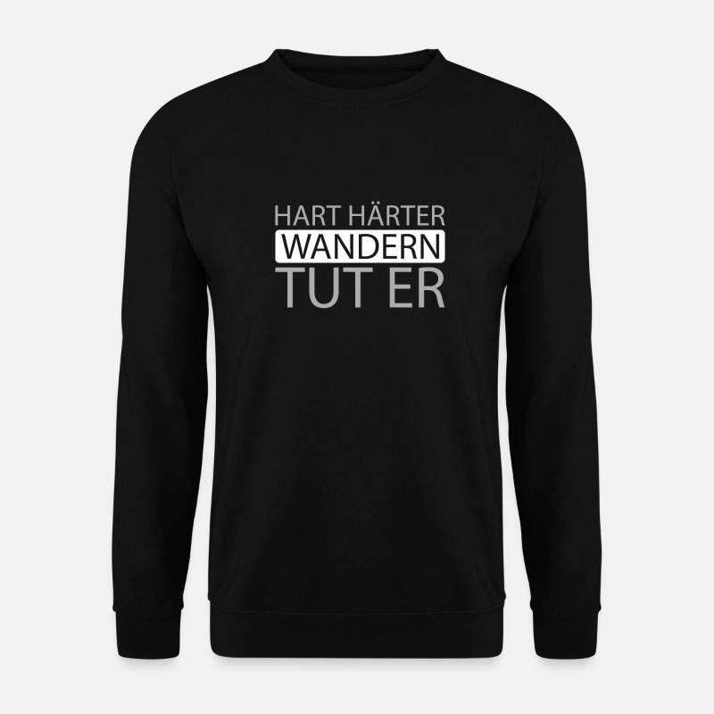 Wandern Wanderer - Unisex Pullover - Schwarz