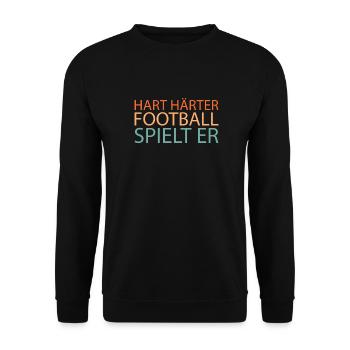 American Football - Unisex Pullover - Schwarz - Vorne - Alina (178cm) & Michal (187cm)