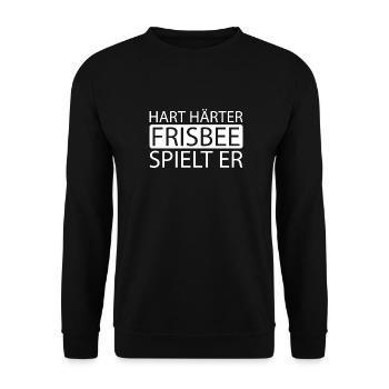 Frisbee - Unisex Sweatshirt - black - Front - Alina (178cm) & Michal (187cm)