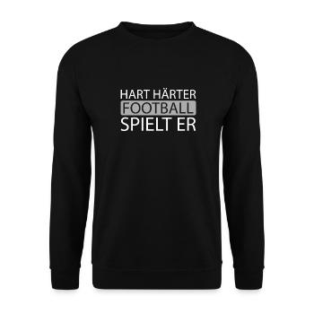 American Football - Unisex Pullover - Schwarz - Vorne - Alina (178cm) & Michal (187cm)