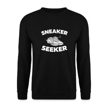 Sneakers - Unisex Sweatshirt - black - Front - Alina (178cm) & Michal (187cm)