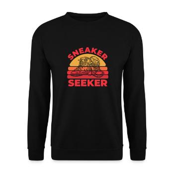 Sneakers - Unisex Sweatshirt - black - Front - Alina (178cm) & Michal (187cm)