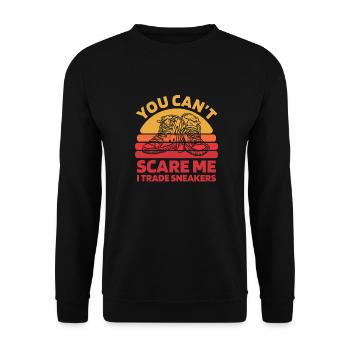 Sneakers You Cant Scare Me - Unisex Pullover - Schwarz - Vorne - Alina (178cm) & Michal (187cm)