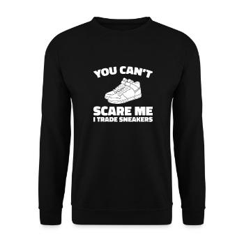 Sneakers You Cant Scare Me - Unisex Pullover - Schwarz - Vorne - Alina (178cm) & Michal (187cm)