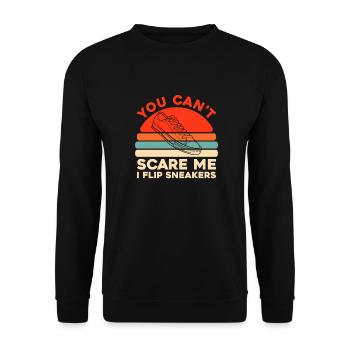 Sneakers You Cant Scare Me - Unisex Pullover - Schwarz - Vorne - Alina (178cm) & Michal (187cm)
