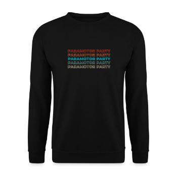 Paramotor Gleitschirmfliegen - Unisex Pullover - Schwarz - Vorne - Alina (178cm) & Michal (187cm)