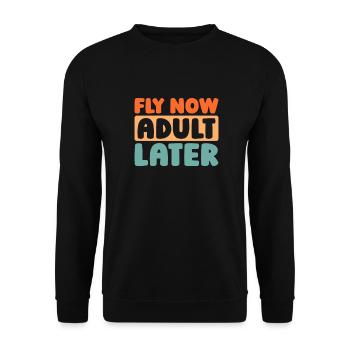 Paramotor Gleitschirmfliegen - Unisex Pullover - Schwarz - Vorne - Alina (178cm) & Michal (187cm)