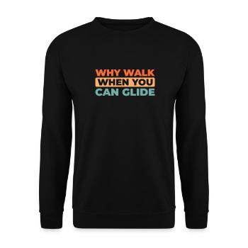 Paramotor Gleitschirmfliegen - Unisex Pullover - Schwarz - Vorne - Alina (178cm) & Michal (187cm)