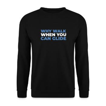 Paramotor paragliding - Unisex Sweatshirt - black - Front - Alina (178cm) & Michal (187cm)