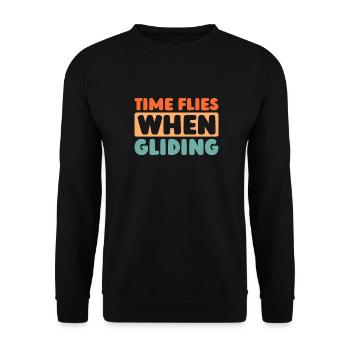 Paramotor Gleitschirmfliegen - Unisex Pullover - Schwarz - Vorne - Alina (178cm) & Michal (187cm)