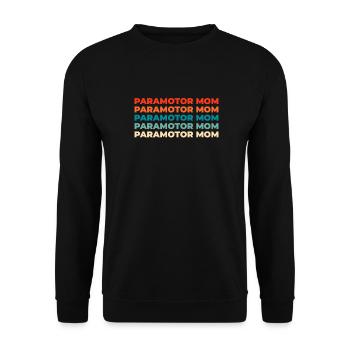 Paramotor paragliding - Unisex Sweatshirt - black - Front - Alina (178cm) & Michal (187cm)