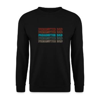 Paramotor Gleitschirmfliegen - Unisex Pullover - Schwarz - Vorne - Alina (178cm) & Michal (187cm)
