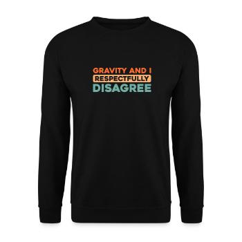 Paramotor Gleitschirmfliegen - Unisex Pullover - Schwarz - Vorne - Alina (178cm) & Michal (187cm)