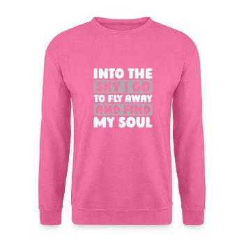 Paramotor Gleitschirmfliegen - Unisex Pullover - Pink - Vorne
