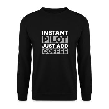 Paramotor paragliding - Unisex Sweatshirt - black - Front - Alina (178cm) & Michal (187cm)