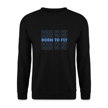 Paramotor Gleitschirmfliegen - Unisex Pullover - Schwarz - Vorne - Alina (178cm) & Michal (187cm)