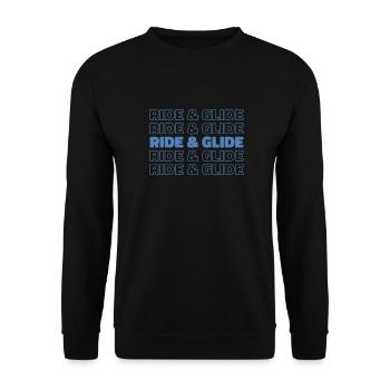 Paramotor Gleitschirmfliegen - Unisex Pullover - Schwarz - Vorne - Alina (178cm) & Michal (187cm)