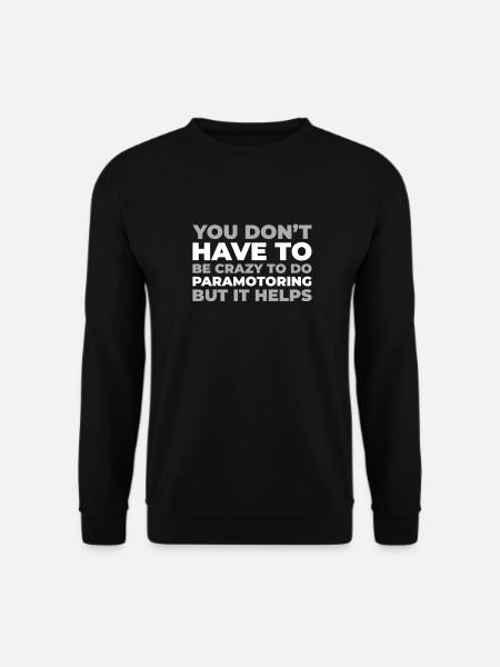 Paramotor paragliding - Unisex Sweatshirt - black