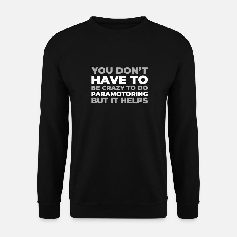 Paramotor Gleitschirmfliegen - Unisex Pullover - Schwarz