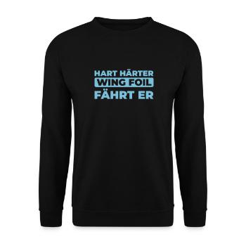 Wing Surf Wing Foil - Unisex Pullover - Schwarz - Vorne - Alina (178cm) & Michal (187cm)