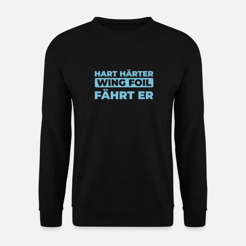 Wing Surf Wing Foil - Sweat-shirt Unisexe - noir