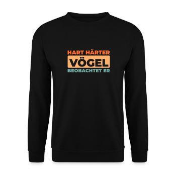 Ornithologues amateurs - Sweat-shirt Unisexe - noir - Devant - Alina (178cm) & Michal (187cm)