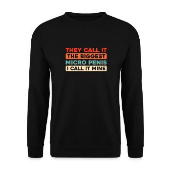 Black Humor Funny - Unisex Sweatshirt - black - Front - Alina (178cm) & Michal (187cm)