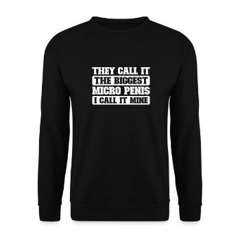Black Humor Funny - Unisex Sweatshirt - black - Front - Alina (178cm) & Michal (187cm)