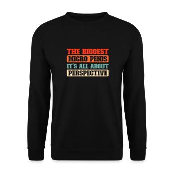 Black Humor Funny - Unisex Sweatshirt - black - Front - Alina (178cm) & Michal (187cm)