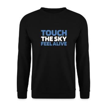 Paramotor Gleitschirmfliegen - Unisex Pullover - Schwarz - Vorne - Alina (178cm) & Michal (187cm)