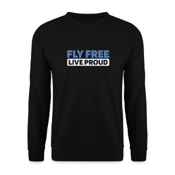 Paramotor paragliding - Unisex Sweatshirt - black - Front - Alina (178cm) & Michal (187cm)