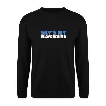 Paramotor Gleitschirmfliegen - Unisex Pullover - Schwarz - Vorne - Alina (178cm) & Michal (187cm)