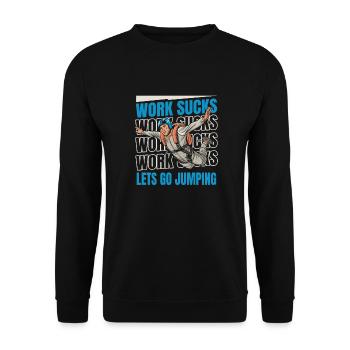 Base Jumping - Unisex Sweatshirt - black - Front - Alina (178cm) & Michal (187cm)
