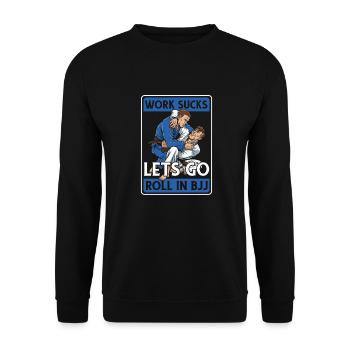 Brazilian Jiu Jitsu Bjj - Unisex Sweatshirt - black - Front - Alina (178cm) & Michal (187cm)