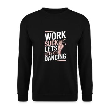 Ballet Balerina - Unisex Pullover - Schwarz - Vorne - Alina (178cm) & Michal (187cm)