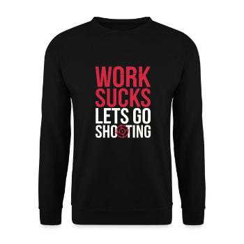Airsoft - Unisex Sweatshirt - black - Front - Alina (178cm) & Michal (187cm)