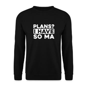 Black humor - Unisex Sweatshirt - black - Front - Alina (178cm) & Michal (187cm)