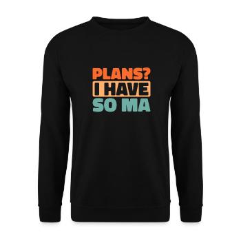 Humour noir - Sweat-shirt Unisexe - noir - Devant - Alina (178cm) & Michal (187cm)
