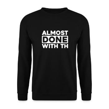 Humour noir - Sweat-shirt Unisexe - noir - Devant - Alina (178cm) & Michal (187cm)