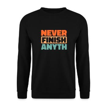 Humour noir - Sweat-shirt Unisexe - noir - Devant - Alina (178cm) & Michal (187cm)