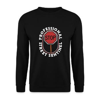 Gardes-frontières - Sweat-shirt Unisexe - noir - Devant - Alina (178cm) & Michal (187cm)