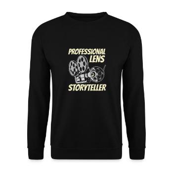 Cadreur - Sweat-shirt Unisexe - noir - Devant - Alina (178cm) & Michal (187cm)